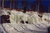 Frozen waterfalls